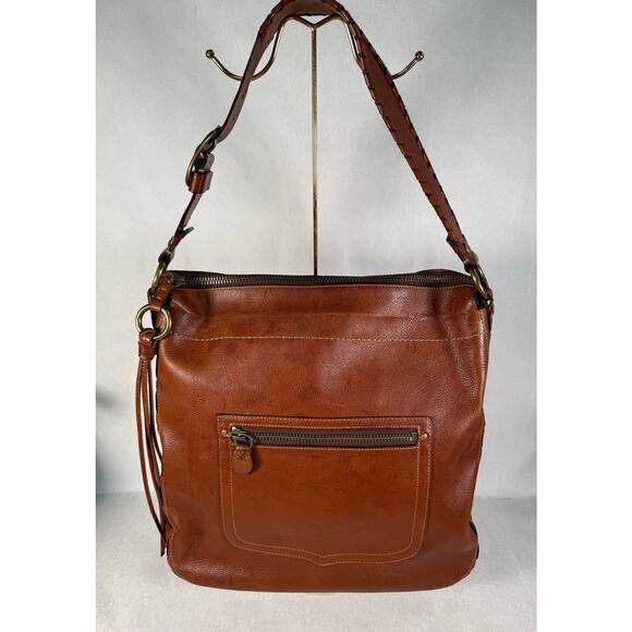 Coach Thompson XL Legacy Brown Leather Hobo Shoulder Bag #11374 MSRP $899 - Picture 1 of 10